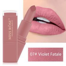 Load image into Gallery viewer, MISS ROSE 12 Colors Matte Nude Pink Makeup Long Lasting Lipstick Waterproof Lips Make up Cosmetic Not Fade Lip Balm TSLM2