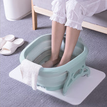 Load image into Gallery viewer, Folding Foot Tub Portable Foot Wash Tub Massage Bucket Travel Folding Bucket with 4 Massage Balls Bathing Feet in Winter 2019