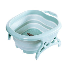 Load image into Gallery viewer, Folding Foot Tub Portable Foot Wash Tub Massage Bucket Travel Folding Bucket with 4 Massage Balls Bathing Feet in Winter 2019