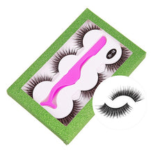 Load image into Gallery viewer, False Eyelashes Natural Long Thick Fake Eye Lashes Extension Makeup Handmade Eyelash Set with Tweezers