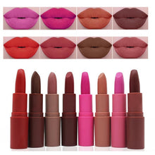 Load image into Gallery viewer, New Lipstick Matte Waterproof Velvet Lip Stick 7 Colors Sexy Red Brown Pigments Makeup Matte Lipsticks Beauty Lips Make Up TSLM1
