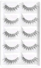 Load image into Gallery viewer, CLOTHOBEAUTY 5 Pairs False Eyelashes,Wispy EyeLashes Extension Handmade Natural Soft Invisible Band,Long Thick Reusable Makeup