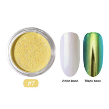 Load image into Gallery viewer, 0.2g/Box Chameleon Mirror Laser Nail Glitter Powders Auroras Effect Nail Art Chrome Pigment Dust DIY Design Decoration