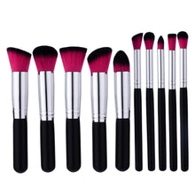 Load image into Gallery viewer, ELECOOL 10/5pcs Pro Foundation Cream Powder Blush Make Up Brush Set Women Beauty Blending Makeup Brushes Tools