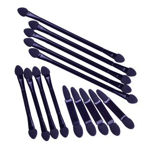 10pcs Double-Head Sponge Eye Shadow Eyeliner Brush Black Applicator Beauty Makeup Tools Foundation Makeup Brushes Tool Set