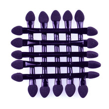 Load image into Gallery viewer, 10pcs Double-Head Sponge Eye Shadow Eyeliner Brush Black Applicator Beauty Makeup Tools Foundation Makeup Brushes Tool Set