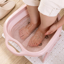 Load image into Gallery viewer, Foldable Footbath plain foaming massage bucket Plastic foot bath basin large heightening footbath fording barrel Reduce Pressure