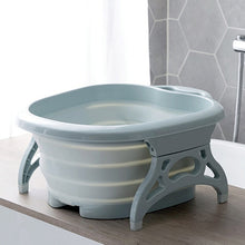 Load image into Gallery viewer, Foldable Footbath plain foaming massage bucket Plastic foot bath basin large heightening footbath fording barrel Reduce Pressure