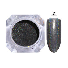 Load image into Gallery viewer, BORN PRETTY Galaxy Holographic Nail Glitter Laser Holo Nail Sequins Paillettes Pigment Powder Nail Art Dust 0.2g 0.5g Optional