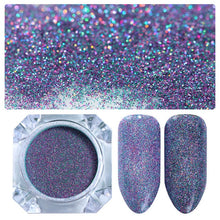 Load image into Gallery viewer, BORN PRETTY Galaxy Holographic Nail Glitter Laser Holo Nail Sequins Paillettes Pigment Powder Nail Art Dust 0.2g 0.5g Optional