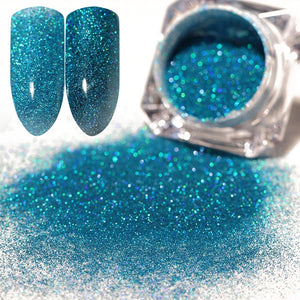 BORN PRETTY Galaxy Holographic Nail Glitter Laser Holo Nail Sequins Paillettes Pigment Powder Nail Art Dust 0.2g 0.5g Optional