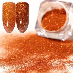 BORN PRETTY Galaxy Holographic Nail Glitter Laser Holo Nail Sequins Paillettes Pigment Powder Nail Art Dust 0.2g 0.5g Optional