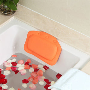 1pcs SPA Bath Pillow Home Bathtub Pillow PVC Neck Bathtub Cushion Soft Headrest Suction Cup Bathtub Pillow Bathroom Accessories