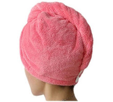 Load image into Gallery viewer, Magic Quick Dry Hair Hat Women Bathroom Super Absorbent Microfiber Bath Towel Hair Dry Cap Drop Shipping