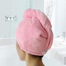Load image into Gallery viewer, Magic Quick Dry Hair Hat Women Bathroom Super Absorbent Microfiber Bath Towel Hair Dry Cap Drop Shipping