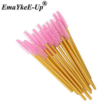 Load image into Gallery viewer, 50pcs Women&#39;s Fashion Eyelashes Brushes Mascara Wands Disposable Makeup Brushes Crystal Eyebrow/Eyelash/Mascara eye Lashes Brush