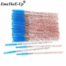 Load image into Gallery viewer, 50pcs Women&#39;s Fashion Eyelashes Brushes Mascara Wands Disposable Makeup Brushes Crystal Eyebrow/Eyelash/Mascara eye Lashes Brush