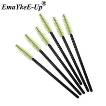 Load image into Gallery viewer, 50pcs Women&#39;s Fashion Eyelashes Brushes Mascara Wands Disposable Makeup Brushes Crystal Eyebrow/Eyelash/Mascara eye Lashes Brush