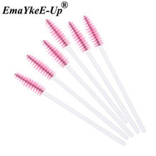 Load image into Gallery viewer, 50pcs Women&#39;s Fashion Eyelashes Brushes Mascara Wands Disposable Makeup Brushes Crystal Eyebrow/Eyelash/Mascara eye Lashes Brush