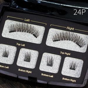 Magnetic Eyelashes Handmade Natural False Eyelash with Custom Packaging Makeup Tool Box Acrylic Magnet Lashes SCT06