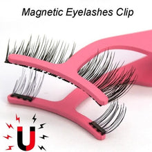 Load image into Gallery viewer, Magnetic Eyelashes Handmade Natural False Eyelash with Custom Packaging Makeup Tool Box Acrylic Magnet Lashes SCT06