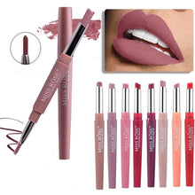 Load image into Gallery viewer, Professional Makeup Double-end Liplipstick Pencil Waterproof Long Lasting Tint Sexy Red Lip Velvet Matte Liner Pen Lipstick Set