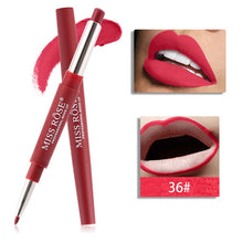 Load image into Gallery viewer, Professional Makeup Double-end Liplipstick Pencil Waterproof Long Lasting Tint Sexy Red Lip Velvet Matte Liner Pen Lipstick Set