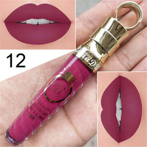 Makeup Lips Matte Liquid Lipstick Long Lasting Waterproof Sexy Pigment Nude Matte Shimmer Style Lip Gloss Luxury Makeup Cosmetic