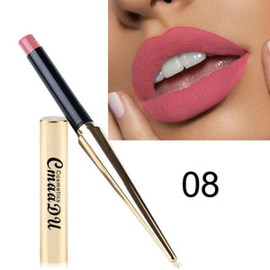 Makeup Lips Matte Liquid Lipstick Long Lasting Waterproof Sexy Pigment Nude Matte Shimmer Style Lip Gloss Luxury Makeup Cosmetic