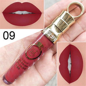 Makeup Lips Matte Liquid Lipstick Long Lasting Waterproof Sexy Pigment Nude Matte Shimmer Style Lip Gloss Luxury Makeup Cosmetic