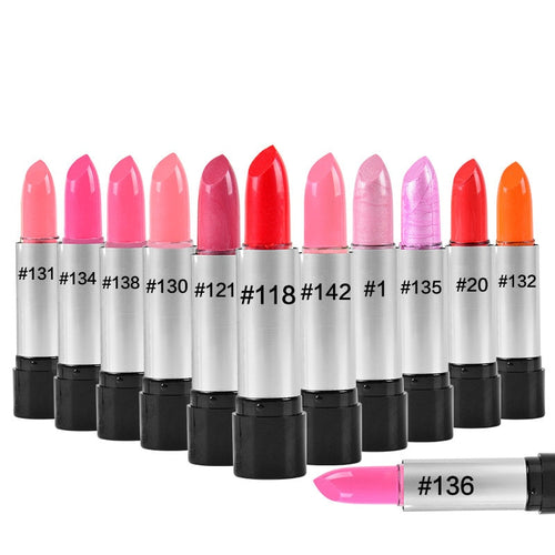 Smooth Moisturizer Rouge Waterproof Lipstick Long Lasting Lip Pink Red Nudes Glitter Lip Stick Makeup Lips Water-Resistant