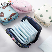Load image into Gallery viewer, eTya Mini Women Cosmetic Bag Cactus Travel Toiletry Storage Bag Beauty Makeup Bags Cosmetics Organizer Zipper Make Up Case Pouch