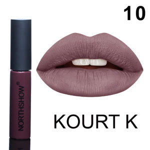 1 Pcs Matte Lipstick Waterproof Nude Velvet Liquid Lipstick Smooth High Pigmented Lip Glaze Hot Women Girl Lipgloss Makeup Mdf