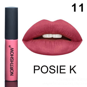 1 Pcs Matte Lipstick Waterproof Nude Velvet Liquid Lipstick Smooth High Pigmented Lip Glaze Hot Women Girl Lipgloss Makeup Mdf