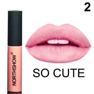 1 Pcs Matte Lipstick Waterproof Nude Velvet Liquid Lipstick Smooth High Pigmented Lip Glaze Hot Women Girl Lipgloss Makeup Mdf