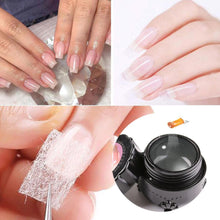 Load image into Gallery viewer, Nail Beauty Art Non-woven Silk Fiberglass Gel with 10 Extension Fiber Kit Fiber-specific Extension Glue and Extended Fiber Sheet