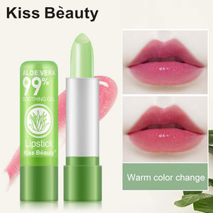 99% natural Aloe Moistourizing Change Color Jelly Lipstick Long Lasting nourish Lip Makeup Lip Balm Drop shipping 2019 TSLM1