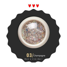 Load image into Gallery viewer, KZS001 One Box Holo Nail Art Glitter Flakes Mermaid Hexagon Sequins Shiny Chrome Pigment Powder for Gel Nail Art Decoration Tip