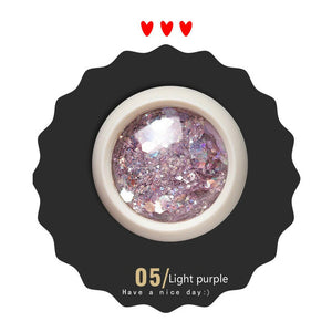 KZS001 One Box Holo Nail Art Glitter Flakes Mermaid Hexagon Sequins Shiny Chrome Pigment Powder for Gel Nail Art Decoration Tip