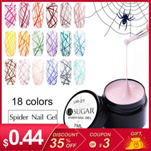 Load image into Gallery viewer, UR SUGAR 7ml Wire Drawing Nail Gel Lacquer Painting Gel Varnish Pulling Silk Spider Creative Nail Art Gel Nail Polish 30 Colors