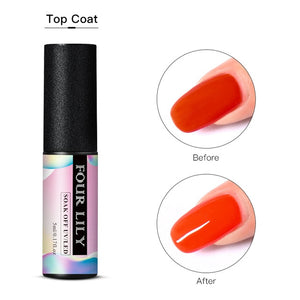 FOUR LILY Matte Gel Nail Polish UV Gel Nail Polish Matte Top Coat Soak Off Varnish Nail Art Lacquer Semi Permanent Manicure Gel