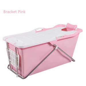 Adult Bath Tub Folding Bath Bucket Thick Plastic Steel Large Bath Barrel Adult Sitting Bathtub With Seat Children Swimming Bath