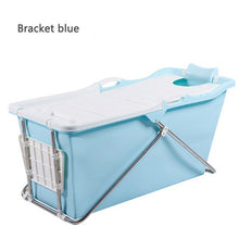 Load image into Gallery viewer, Adult Bath Tub Folding Bath Bucket Thick Plastic Steel Large Bath Barrel Adult Sitting Bathtub With Seat Children Swimming Bath