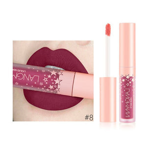 2019 Beaty meakup Fashion Lipstick Cosmetics Women Sexy Waterproof Lips Matte Lasting Lip Gloss  labial de mod 0.6