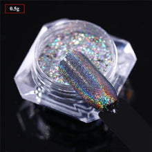 Load image into Gallery viewer, BORN PRETTY Galaxy Holographic Nail Glitter Laser Holo Nail Sequins Paillettes Pigment Powder Nail Art Dust 0.2g 0.5g Optional