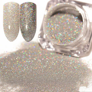 BORN PRETTY Galaxy Holographic Nail Glitter Laser Holo Nail Sequins Paillettes Pigment Powder Nail Art Dust 0.2g 0.5g Optional