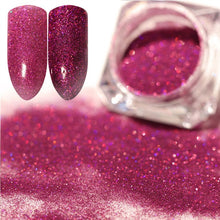 Load image into Gallery viewer, BORN PRETTY Galaxy Holographic Nail Glitter Laser Holo Nail Sequins Paillettes Pigment Powder Nail Art Dust 0.2g 0.5g Optional