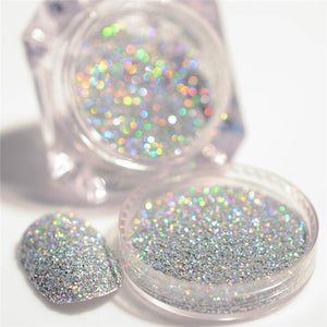 BORN PRETTY Galaxy Holographic Nail Glitter Laser Holo Nail Sequins Paillettes Pigment Powder Nail Art Dust 0.2g 0.5g Optional