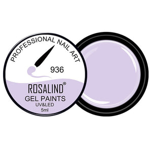 ROSALIND 5ML Painting Gel Varnish 142 Colors Gel Nail Polish Set For Manicure DIY Top Base Coat Hybird Design Of Nail Art Primer