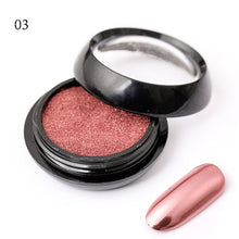 Load image into Gallery viewer, Born Queen Super Shine Nail Glitters Mirror Titanium Powder Rose Gold Silver Metallic Manicure Nail Art Chrome Dust Decoration